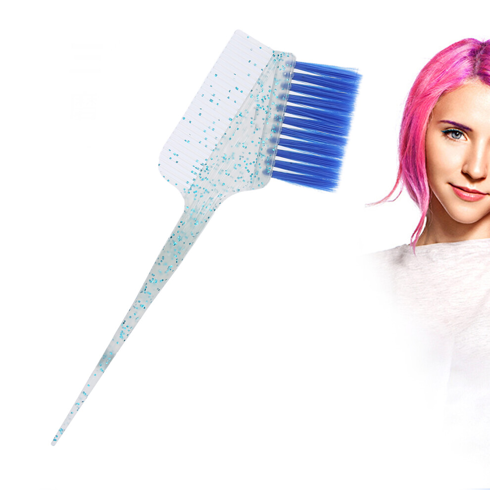 Unisex Blue Hairdressing Bleach Brush Comb For Salon & Home Coloring & Dyeing Tool