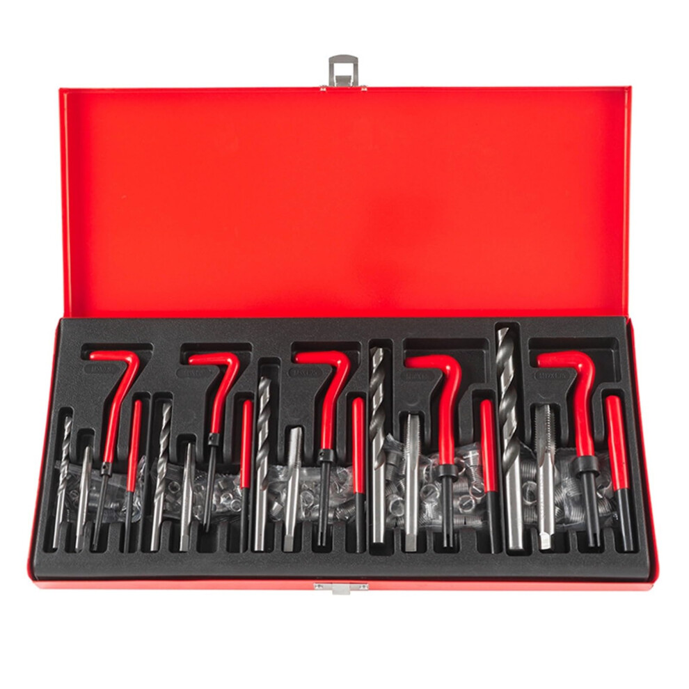 131 Piece Thread Kit With Taps And Drills, Metric And Sae Tap Drill Bit Set For Damaged Threads 9187378368664