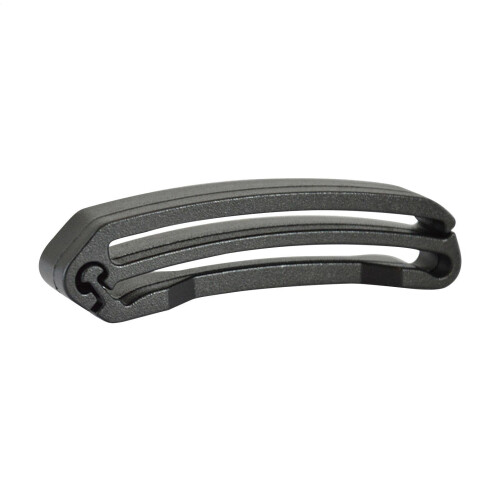 Webbing Strap Keeper Webbing Connecting Clip 2Pack Belt Retainers Lightweight SlipOn Strap End Clips Black Medium