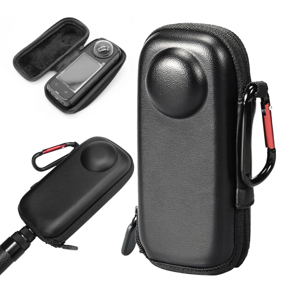 Case For Action Camera X5/X4, Fullbody Protection Eva Carry Case, Lightweight Waterproof Hard Shell With Carabiner, Black 9199774537100