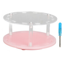 Suporte para canetas de pintura artística com design transparente, porta-pincéis de unha em acrílico transparente, suporte compacto com rotação