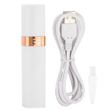Baint Gruaige Aghaidhe In-athluchtaithe USB do Mhná Trimmer Aghaidhe Gan Phian, Teagmháil Éadrom, Sábháilte do Gach Cineál Craicinn le Ceann