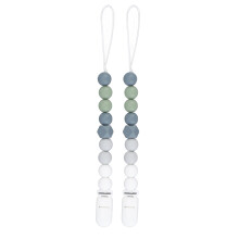Soft Flexible Binky Clips Silicone Pacifier Clip BPA Free Silicone One Piece Design Durable Pacifier Clip Teething Relief Safety Rust Free Clasp
