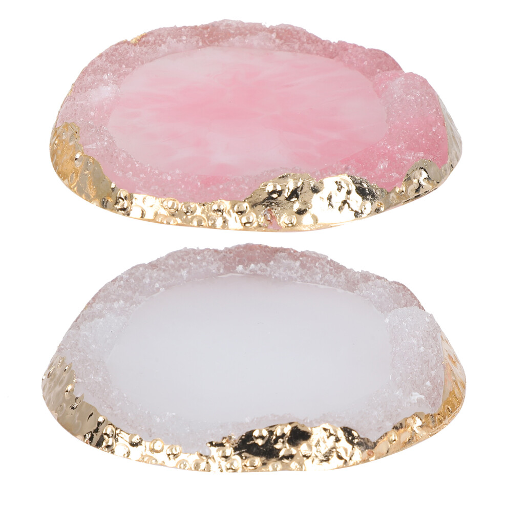 Gold Nail Art Mixing Tools Resin Nail Art Palette Edged Premium Surface Marble Effect Design Suitable For Nail Gel Foundation Lipstick Blending And