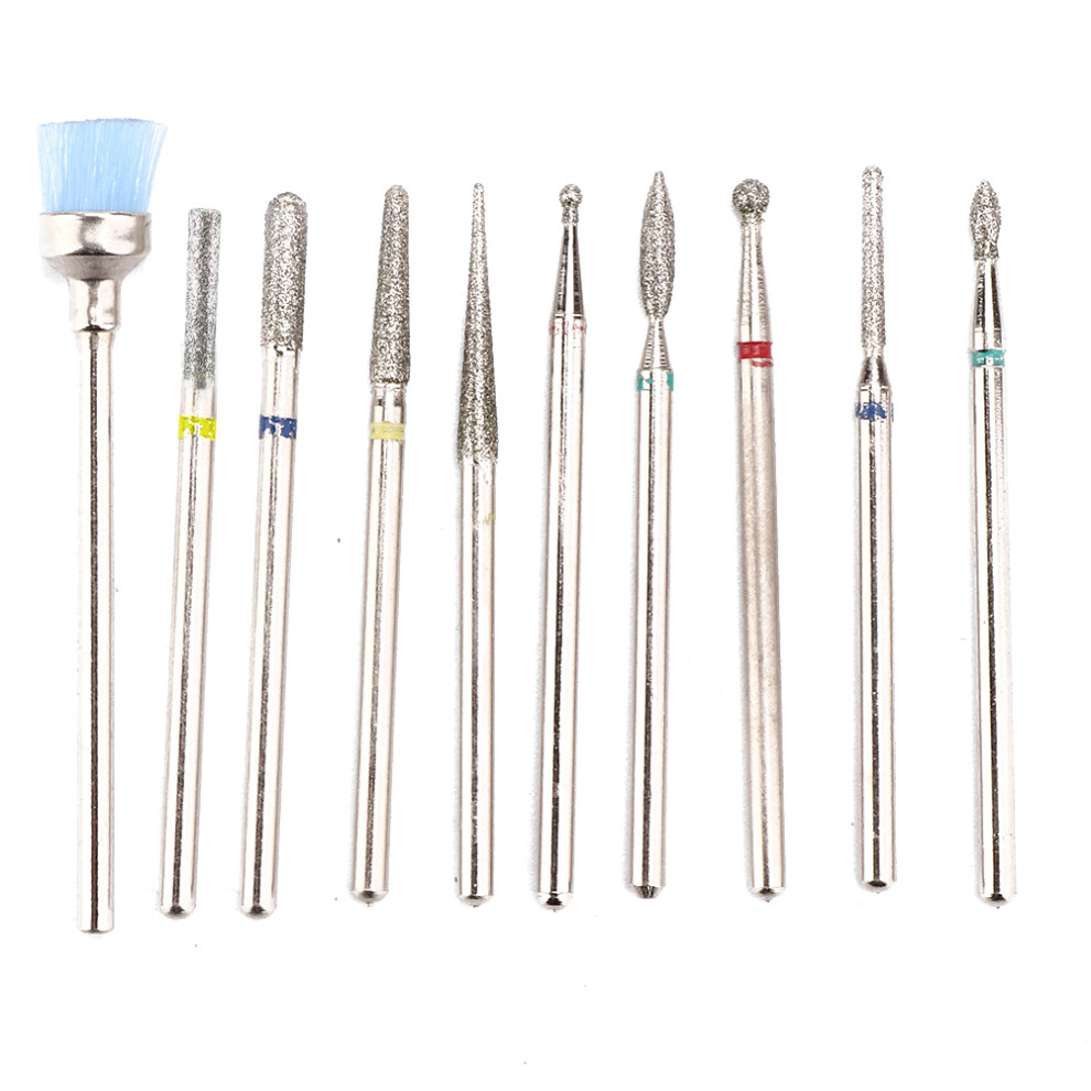 Carbide Cleaning Brush Set Nail Drill Bit Set With Cleaning Brushes For Professional Nail Drill Machine Manicure Accessories Nail Dust Cleaner