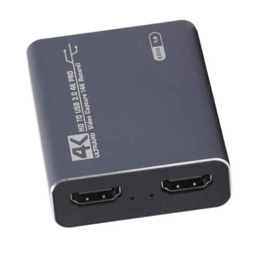 Κάρτα λήψης HDMI 4K για ζωντανή μετάδοση, συσκευή εγγραφής Full HD1080P60Fps με υποδοχή 1
