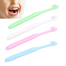 4pcs Portable Orthodontic Toothbrushes for Kids & Adults – Blue Pink White Green