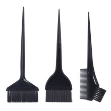 Abgewinkelte Färbepinsel mit gefiederten Borsten für professionelles Haarfärben, ergonomische Griffe für bequemen Halt, 3-teiliges Set für alle