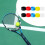 Tennis Racket Grip Ring Set for Secure Stability and Enhanced Performance, 10PCS Multicolor Rubber 5
