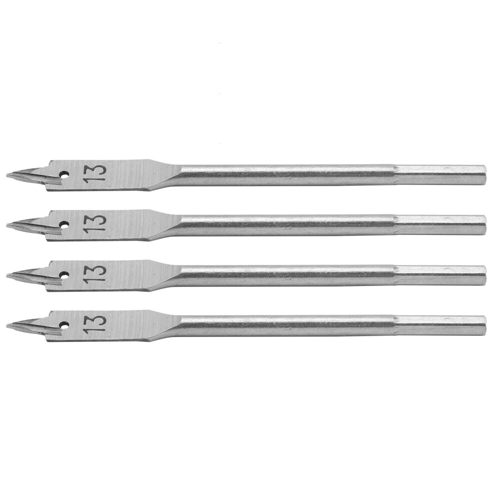 4Pcs High Carbon Steel Spade Drill Bits Set, 13Mm Opening 4681379007249