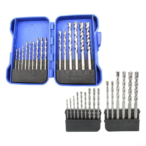 15 Piece Concrete and Masonry Drill Bit Set with Durable Carbide Tips for Fast Multipurpose Drilling 1