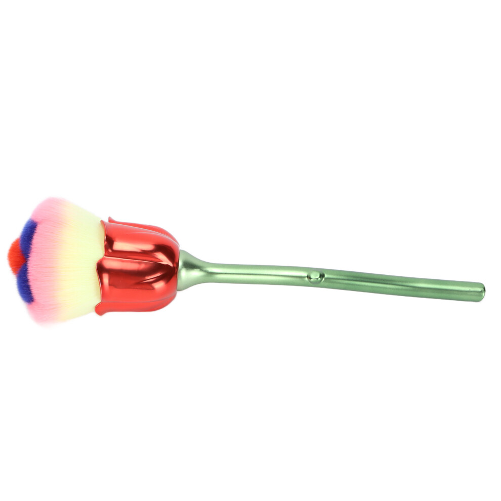 Stylish Rose Nail Dust Brush - Makeup & Blush Loose Powder Cleaner