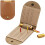 Travel Cribbage Board with  Leather, Compact Pocket Size, Unique TwoTrack Layout 1