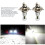 2 Pack 100W H4 LED Motorcycle Headlights 6000K White Light 2
