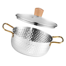 Stainless Steel Instant Noodles Pot With Lid Double Handles Heat Insulated Induction Hob Compatible For Ramen Pasta And Seafood Silver