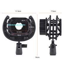 Adjustable Microphone Shock Mount with Dual Mounting Interfaces