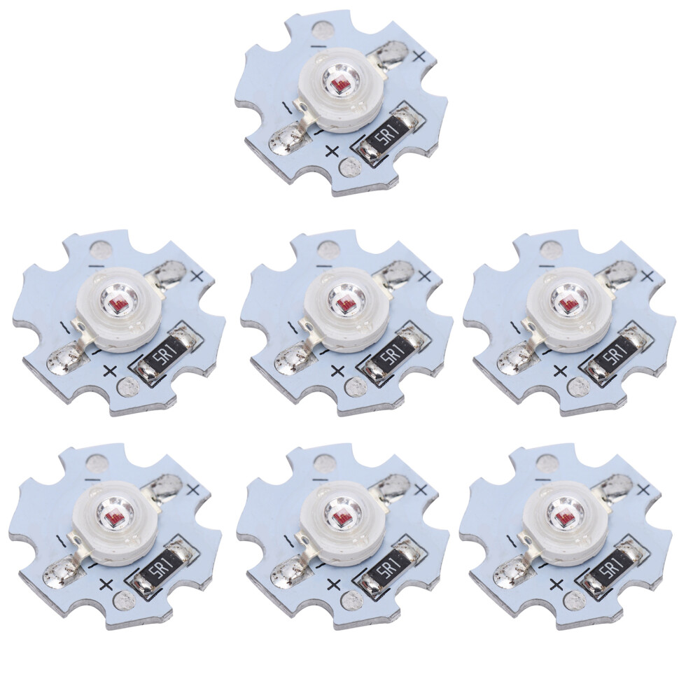 25Pcs Red Light Led Chips 3W 200Lm For Diy Projects 620Â625Nm 4981379012718