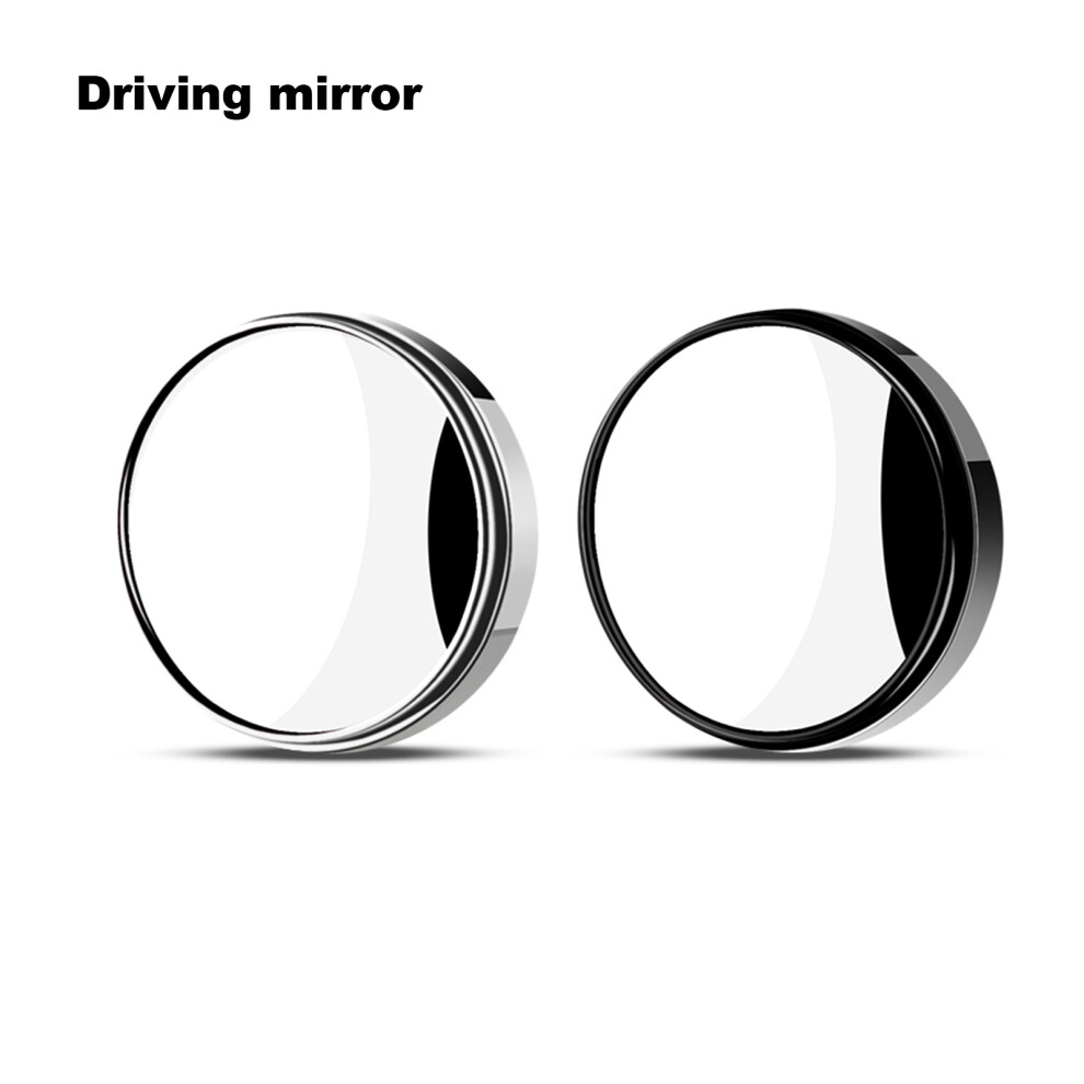 Adjustable 2'' Frameless Blind Spot Mirrors For Car View Enhancement 2-Pack 6941379012604