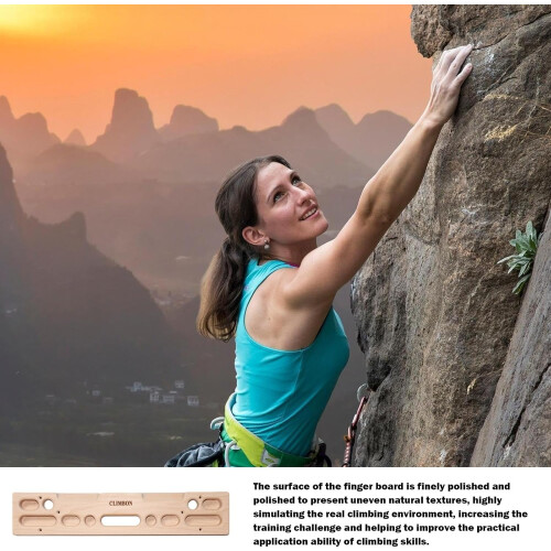 Climbing Hangboard  Fingerboard  Door Mounted Climbing Training Board 2
