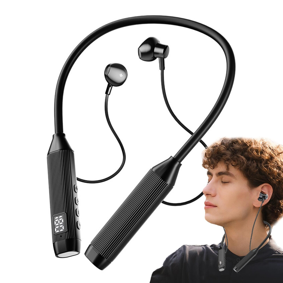 Neckband Sports Earphone Around Neck Wireless Earbuds Wireless Inear Headphones For Commuting And Mountaineering 9199774013284