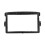 2‑DIN Car Audio DVD Navigation Panel Frame for Renault Duster 2012‑2014 Black 3