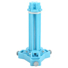 Adjustable Clear Scale 3D Arrow Fletching Jig for 3.6‑10mm Shafts, Blue