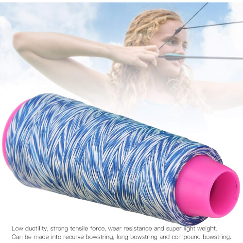 Bowstring Material 110m Blue and White Tensile Archery String for Recurve and Compound Bows 2