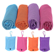 Mikrofiber kjølende håndkle for svetteabsorpsjon, øyeblikkelig kjøling, lette håndklær, mykt, pustende, svettehåndkle, UPF50SPF, komfortabelt,