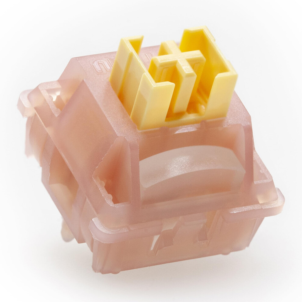 Silent V3 Mechanical Keyboard Switches 70Pcs, Factory Lubed Linear Pom Stem Pa66 Peach 9199774013901