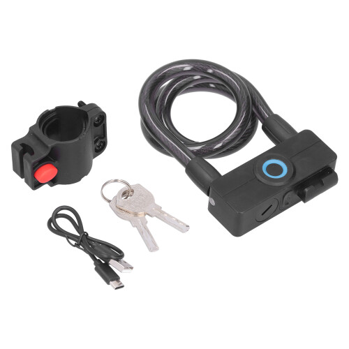 Smart Anti-Theft Bike Lock, Biometric Padlock with App Control for Maximum Security 1
