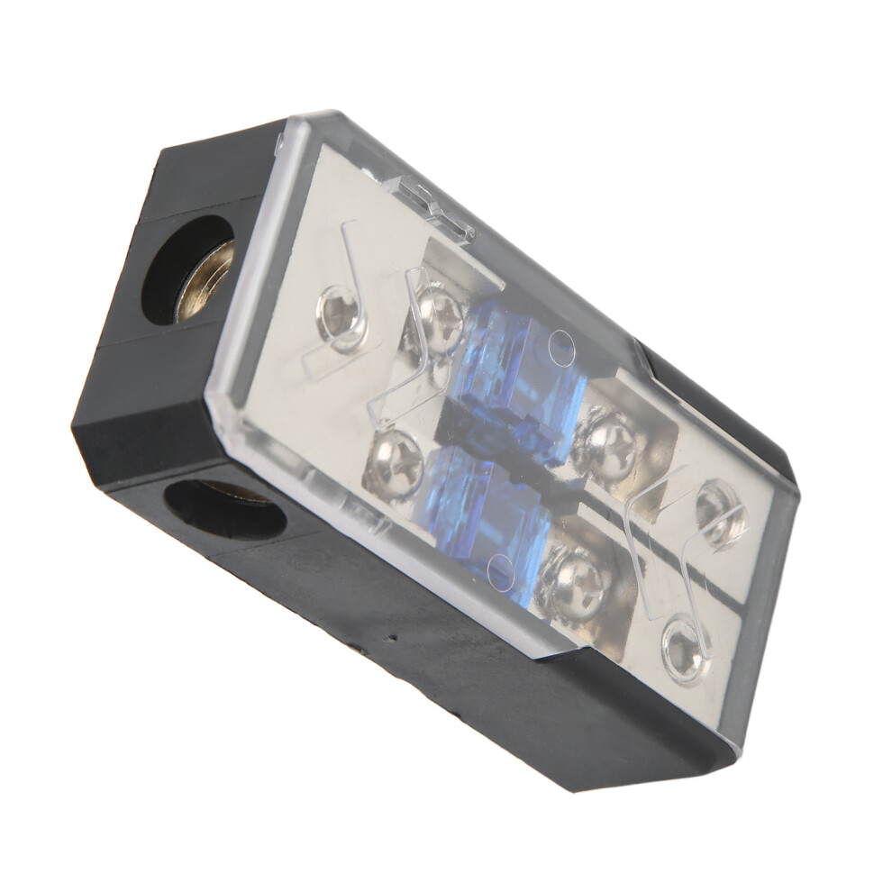 2-Way Fuse Holder Box 60A Car Boat Yacht Power Distribution 1 In 2 Out 4991375268309