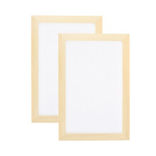 paper production screen wood paper production 11.8 x 7.9 inches paper production frame set for DIY paper craft production of cards, bookmarks, 2 packs