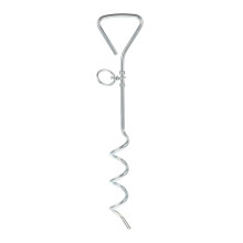 Heavy Duty Dog Tie Out Stake with 360 Swivel Ring for Yard and Camping Leash Anchor