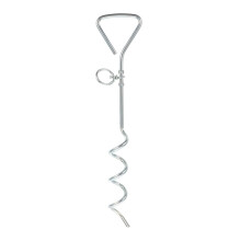 Heavy Duty Dog Tie Out Stake with 360 Swivel Ring for Outdoor Pet Safety and Tangle Prevention
