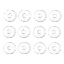 Bobinas de Vidrio para Candelabros, 12 Protectores Antigoteo para Velas, Anillos para Velas Cónicas, Atrapagotas para Velas.