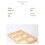 Desktop Wooden Storage Rectangular 6 Grid Box Office and Kindergarten Stationery Storage Grid Multi-Grid Square 6 Grids 2