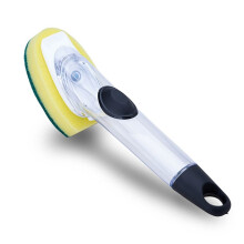 Push-Type Automatic Liquid Filling Brush Lazy Cleaning Brush Sponge Dish Brush Long-Handled Pot Brush