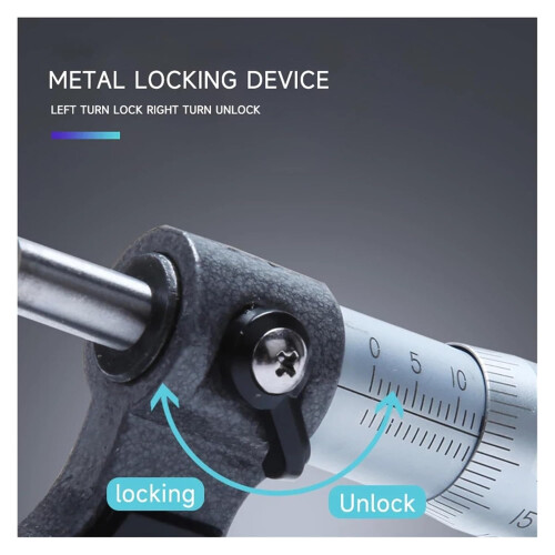 Micrometer Digital Caliper  Precision 0.01mm Outside Diameter Gauge with Clear Scale 2