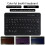 Colorful Backlit Bluetooth Keyboard 180mAh, Thin, 10m Wireless 7
