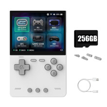 BRICK Console di Gioco Portatile 256 GB Console per Videogiochi Portatile Linux Schermo IPS da 3,2 Pollici 1024x768 Controller di Gioco Retrò B