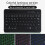 Colorful Backlit Bluetooth Keyboard 180mAh, Thin, 10m Wireless 6