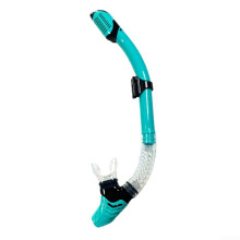 Adult Dry  Snorkel Set with Ergonomic Design for Swimming and Diving  Black and Pink