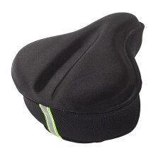 Bike Seat Cover with PressureRelief Cushion, Breathable Fabric, Reflective Strips for Road and Mountain Cycling