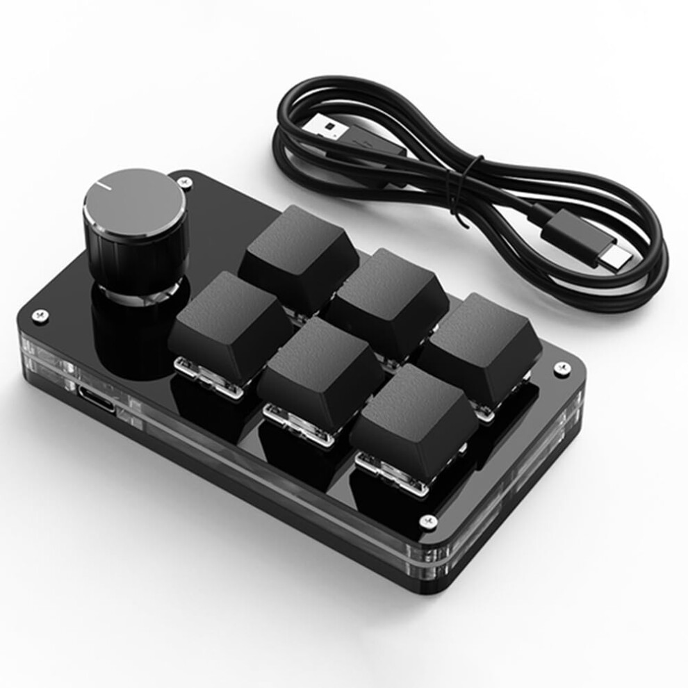 Macro Keypad 6Key Wired Programmable Shortcut Keyboard For Photoshop And Gaming 9382693291660