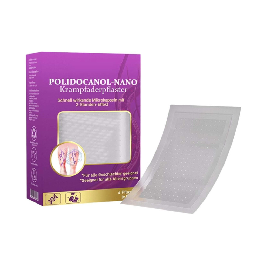 Nano Patches for Varicose Veins, Breathable Leg Care Plasters, Pain Relief and Improved Blood Circulation for Skin