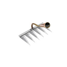 Weeding Hoe 6 Tooth Metal Garden Tool Scarifier Harrow Rake For Farm Weeding Color 6 Tooth
