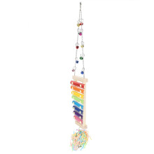 Pet Chicken Wooden Xylophone Toy with Bell, 12cm Wide, 23.5cm Length