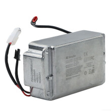 Electric Scooter BuiltIn Charger Metal, Compact Replacement, Black & Silver, 13x8x5cm 680g