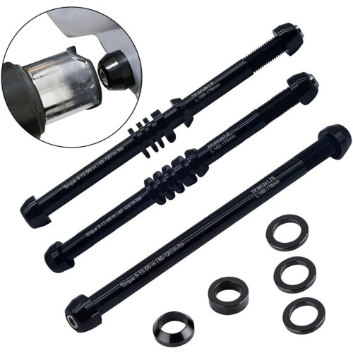 Bicycle Axle Adapter For MTB Trainers Adjustable Length M12xP1.5 Thread Universal Compatibility 1