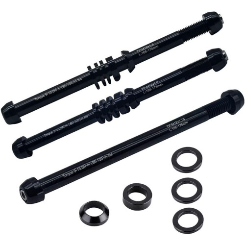 Bicycle Axle Adapter For MTB Trainers Adjustable Length M12xP1.5 Thread Universal Compatibility 2